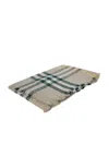 Burberry Check Wool Scarf Scarves Beige In Yellow