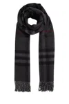 Burberry Sciarpa In Charcoal