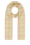 Burberry Light Yellow Signature Check Scarf
