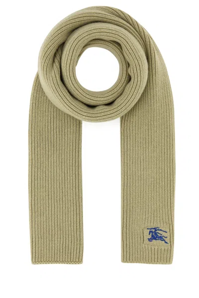 BURBERRY BURBERRY KHAKI CASHMERE SCARF