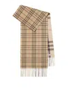 Burberry Check Scarf W/patches In White
