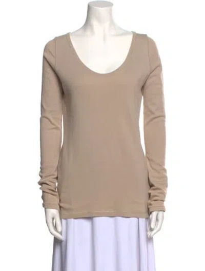 Pre-owned Burberry Scoop Neck Long Sleeve Sweatshirt In Neutral