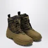 Burberry Scoot Trek Ankle Boot With Check Pattern In Brown