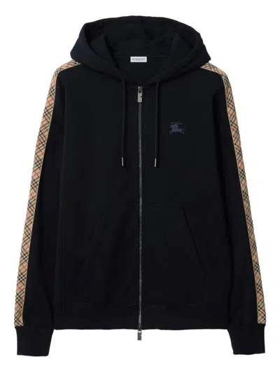 Burberry Scott Full Zip Sweatshirt In Blue