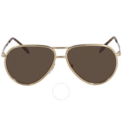 Burberry Scott Dark Brown Pilot Men's Sunglasses Be3135 110973 59