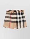 Burberry Boxer Swim Checkered Pattern Pockets Zip