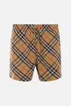 Burberry Embroidered Nylon Swimming Shorts In Brown