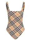 Burberry Ered\n\none-piece Checkered In Beige