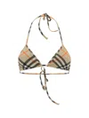Burberry Ekd Ww Bikini Top In Sand Ip Check