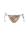 Burberry Archivio Check Brief Swimsuit In Sand Ip Check