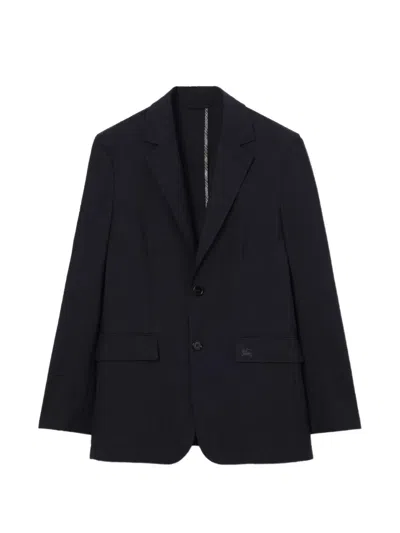 Burberry Sloane Mini Duster Coat For Men In Blue