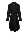 Burberry Self-tie Belt Dress In Black