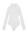 Burberry Semi-sheer Long-sleeve Body In White