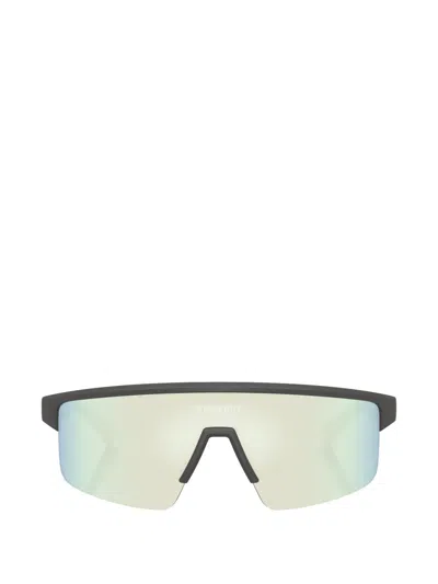 Burberry Semi-rim Rectangle-frame Sunglasses In Yellow