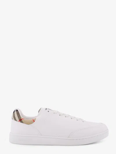 Burberry Set Leather Sneakers In Animal Print