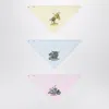 Burberry Set Of Three Coloured Cotton Bibs In Multicolor