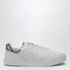 Burberry Low Top Sneakers Contrast Heel Detail Rubber Sole In Multi