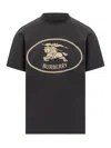 Burberry Mens Brand-print Crewneck Cotton-jersey T-shirt Black Xl