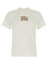 Burberry Graphic Print Crew Neck Short Sleeve T-shirt In White