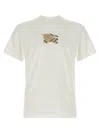 Burberry Graphic Print Crew Neck Short Sleeve T-shirt In White
