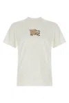 Burberry Graphic Print Crew Neck Short Sleeve T-shirt In White