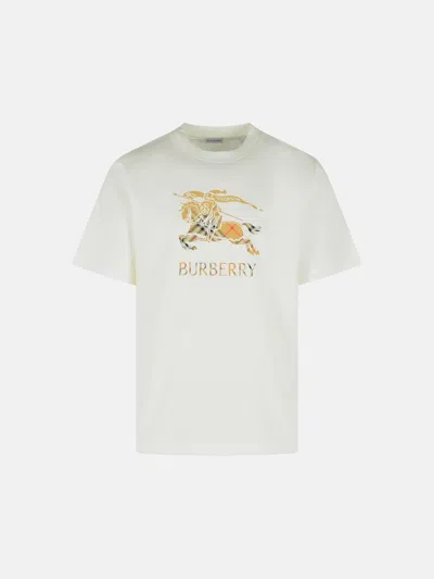 Burberry 'seth' White Cotton T-shirt