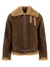 Burberry Men's Belted Sheep Shearling Coat