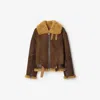 BURBERRY BURBERRY SHEARLING AVIATOR JACKET