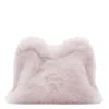 Burberry Shearling B-shaped Clutch