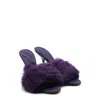 Burberry Minnie Shearling Stiletto Mule Sandals