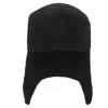 BURBERRY BURBERRY SHEARLING TRAPPER HAT IN BLACK