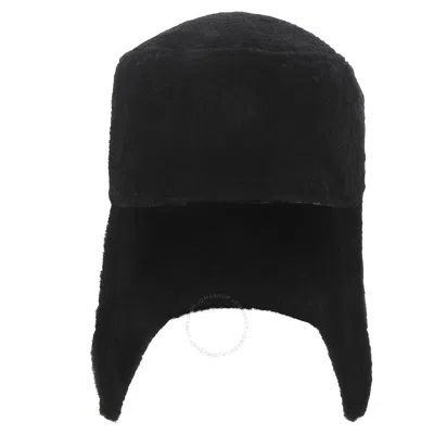 Burberry Shearling Trapper Hat In Black