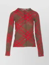 Burberry Sheer Ribbed Crewneck Knitwear Long Sleeves