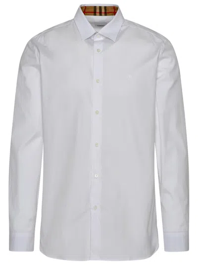 Burberry Sherfield Shirt In White Cotton Men