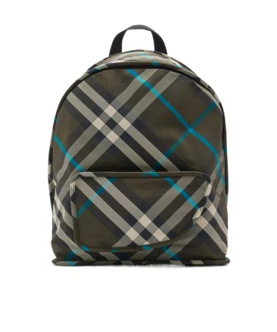 BURBERRY BURBERRY SHIELD CHECKED ZIPPED BACKPACK