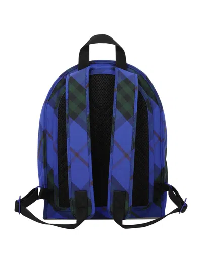Burberry "shield" Backpack In Blue
