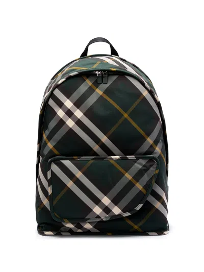 Burberry `shield` Backpack In Green