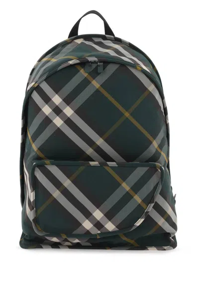 Burberry Shield Backpack In Verde