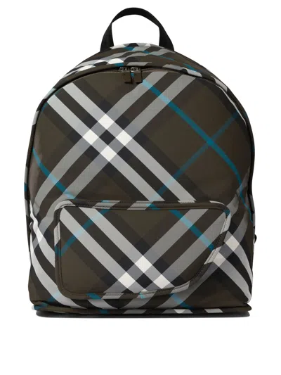 Burberry Shield Backpacks Green