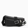 Burberry Asymmetric Black Leather Crossbody Bag In Black