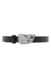 BURBERRY BURBERRY SHIELD BUCKLE LEATHER BELT
