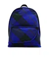 Burberry Straps Adjustables Checkered Pattern Front Pocket Handle In Blue