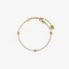 Burberry Shield Chain Bracelet In Gold/clear