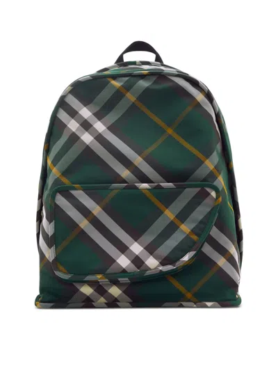 BURBERRY BURBERRY SHIELD CHECK NYLON BACKPACK