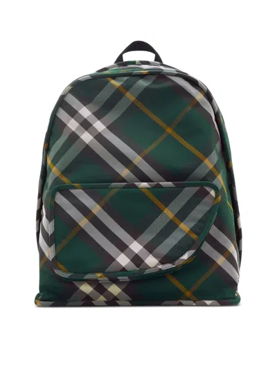 BURBERRY BURBERRY SHIELD CHECK NYLON BACKPACK