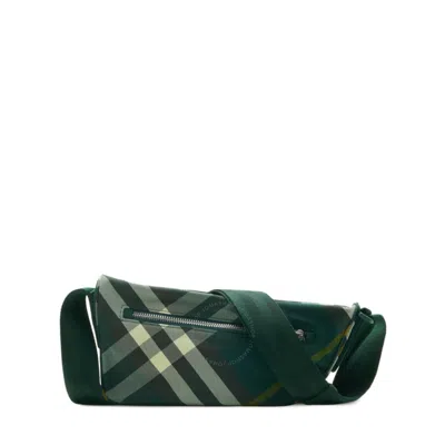 Burberry Shield Checked Crossbody Bag