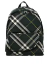 BURBERRY BURBERRY SHIELD CHECKERED WOVEN BACKPACK