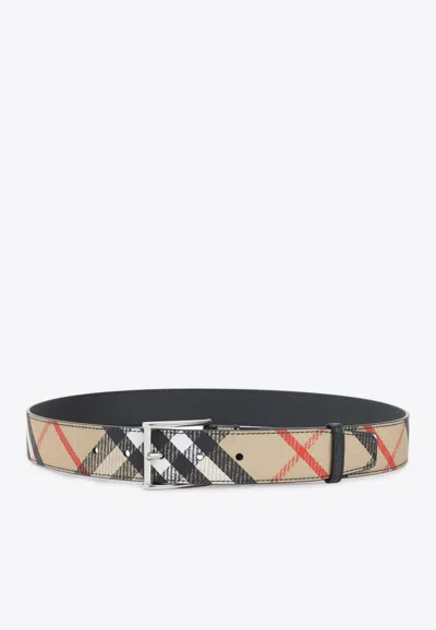 BURBERRY SHIELD CLASSIC CHECK BELT