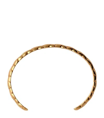 Burberry Shield Cuff Bracelet In Gold