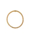 Burberry Shield Gold-plated Necklace In Yellow